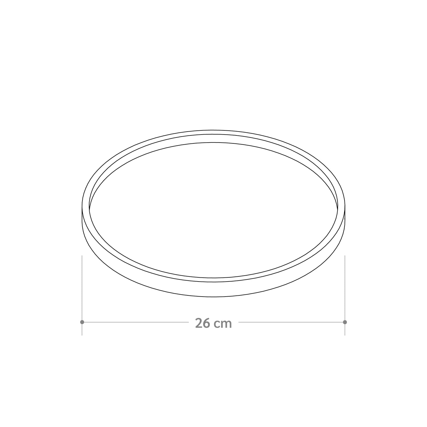 Bandeja Circular L