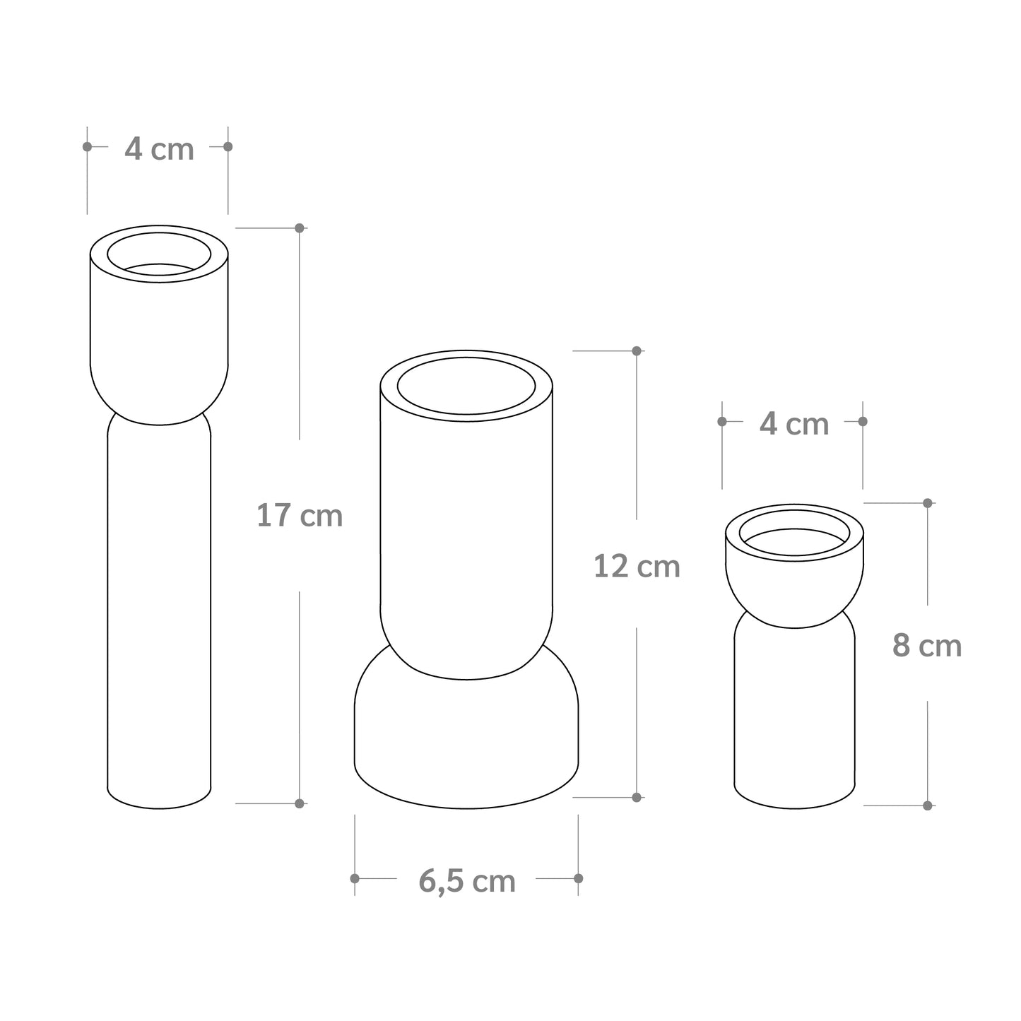 Set de Candelabros