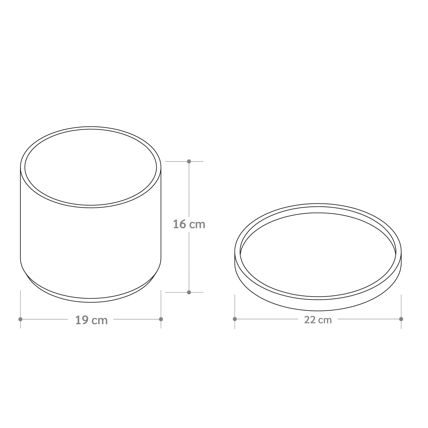 Matera Circular L + Bandeja