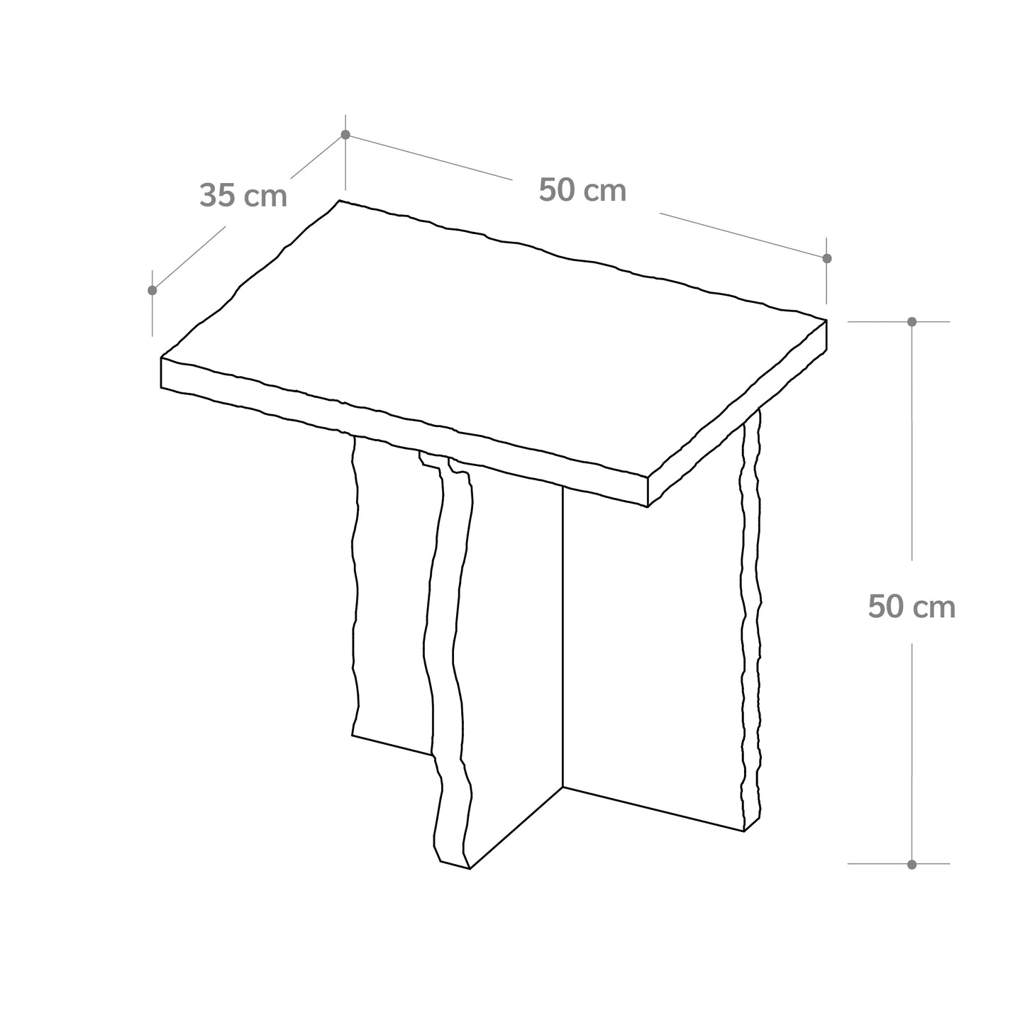 Mesa auxiliar Basalto