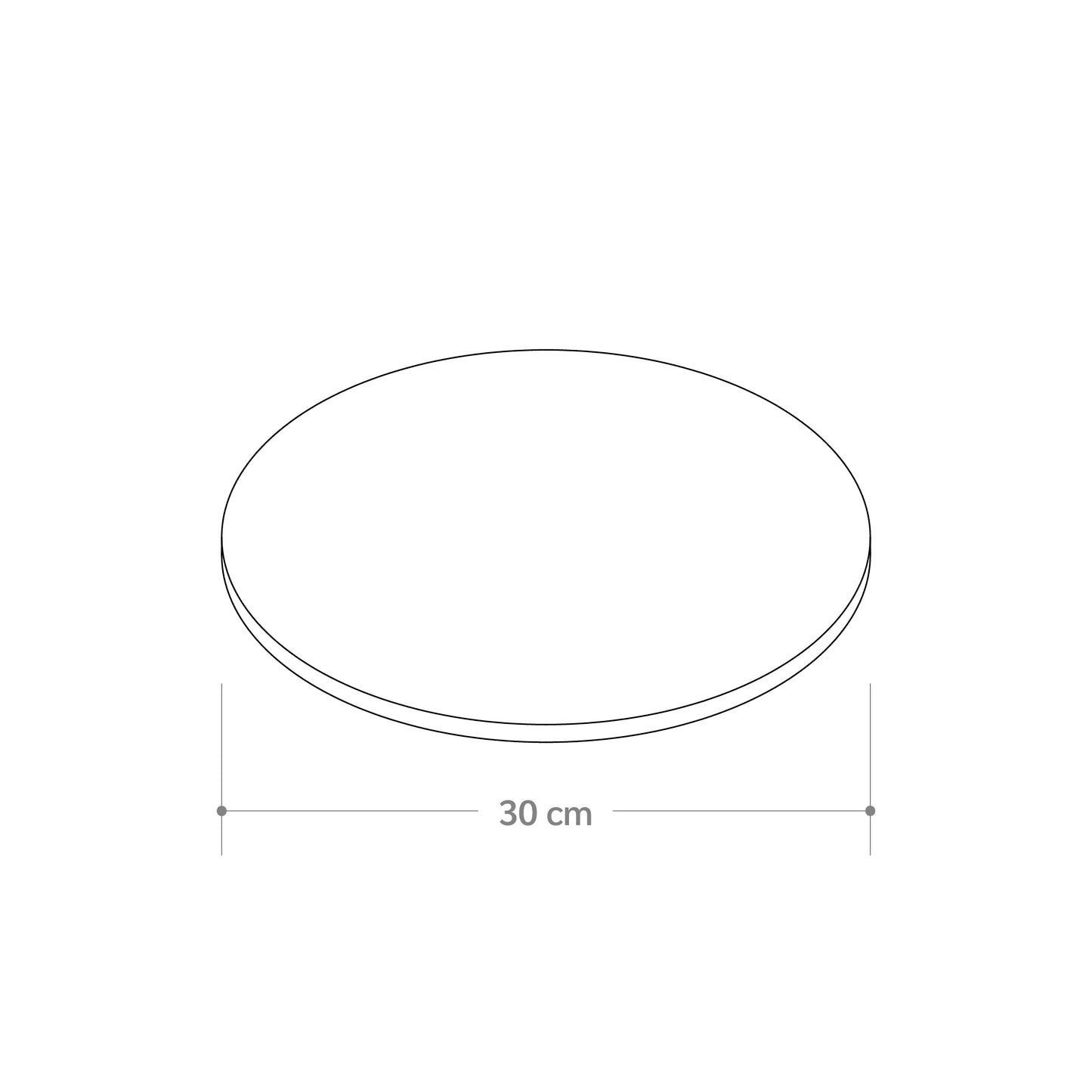 Bandeja Circular Plana