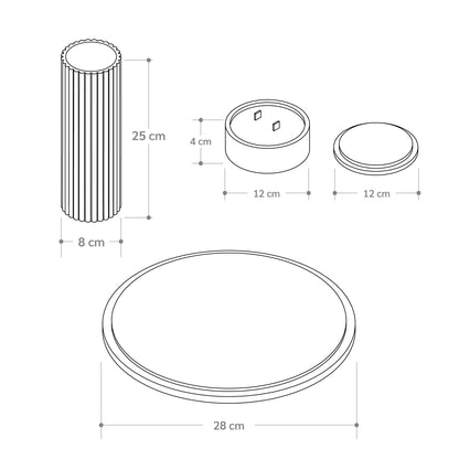 Set Ornamental con Base